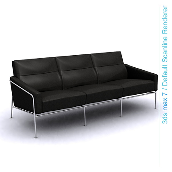 3ds max design series - series 3300 three seater sofa by lajhar